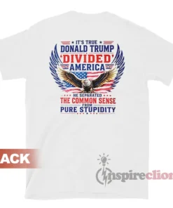 It's True Donald Trump Divided America Common Sense T-Shirt