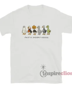 Just A Spooky Goose Halloween Funny T-Shirt