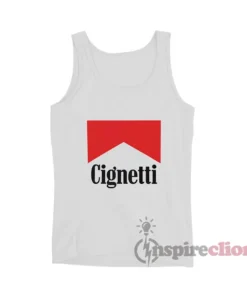 Cignetti Cigarette Logo Parody Tank Top