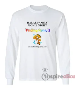 Halal Family Movie Night Finding Nemo 2 Long Sleeves T-Shirt