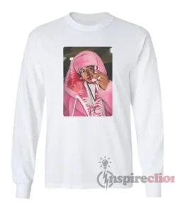 Hasan Piker Pink Fur Darializa Long Sleeves T-Shirt