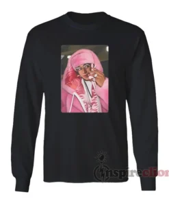 Hasan Piker Pink Fur Darializa Long Sleeves T-Shirt