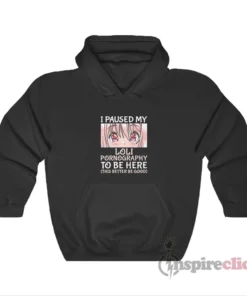 I Paused My Loli Pornography To Be Here Hoodie