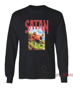Phone Destroyer Romantic Satan Long Sleeves T-Shirt