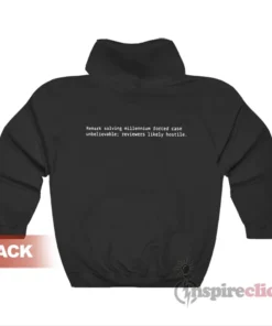 Remark Solving Millennium Forced Case Unbelievable Hoodie